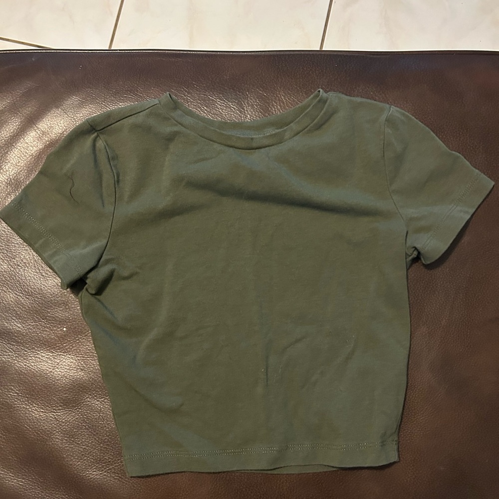 Wild Fable Olive Green Crop Top